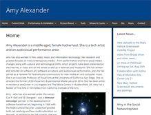 Tablet Screenshot of amy-alexander.com